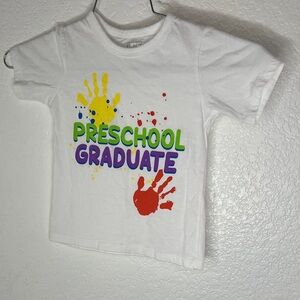 The children’s place preschool graduate shirt white orange size 3T kids toddler